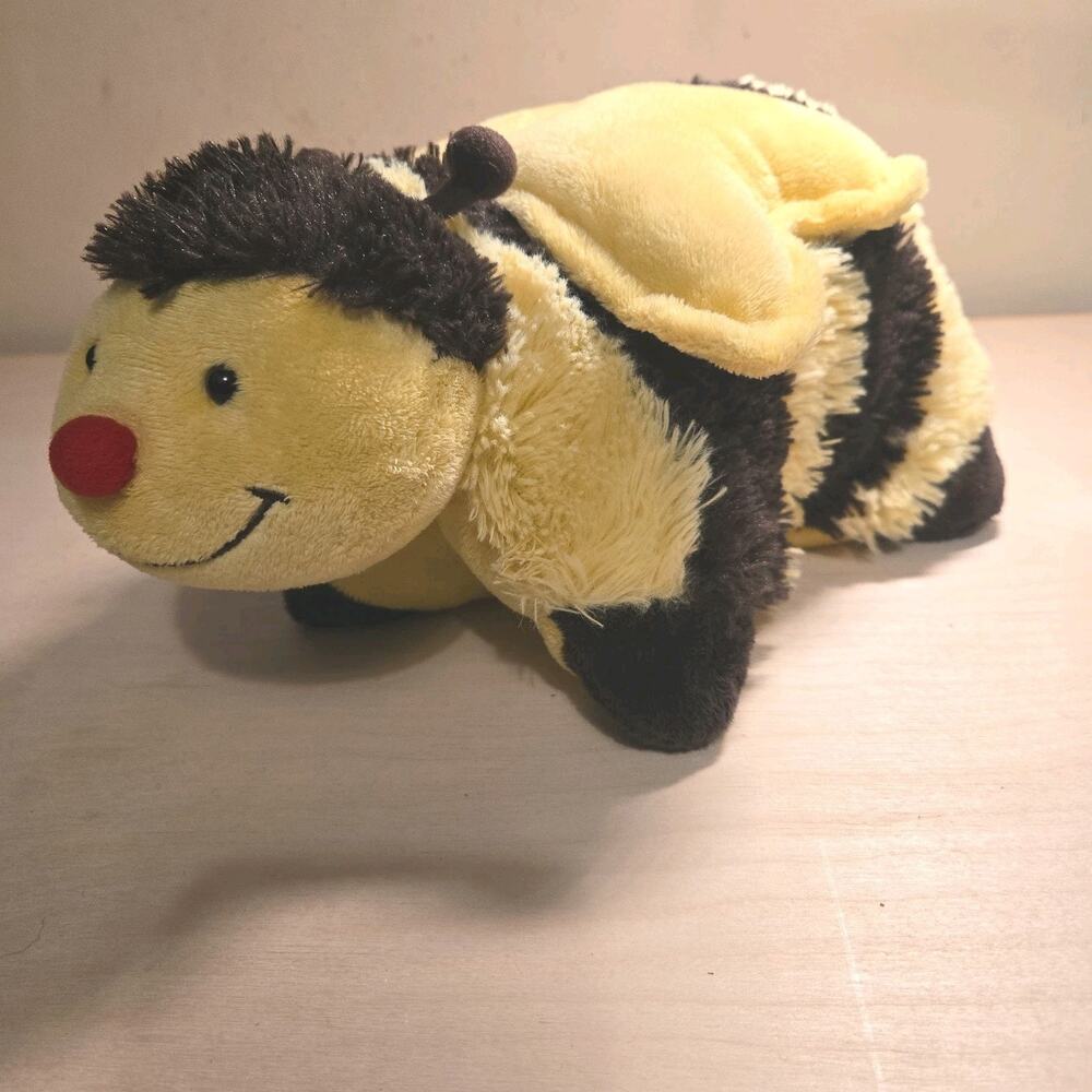 2010 Pillow Pet Pee Wee Bumbly Bumble Bee Yellow & Brown Animal Plush